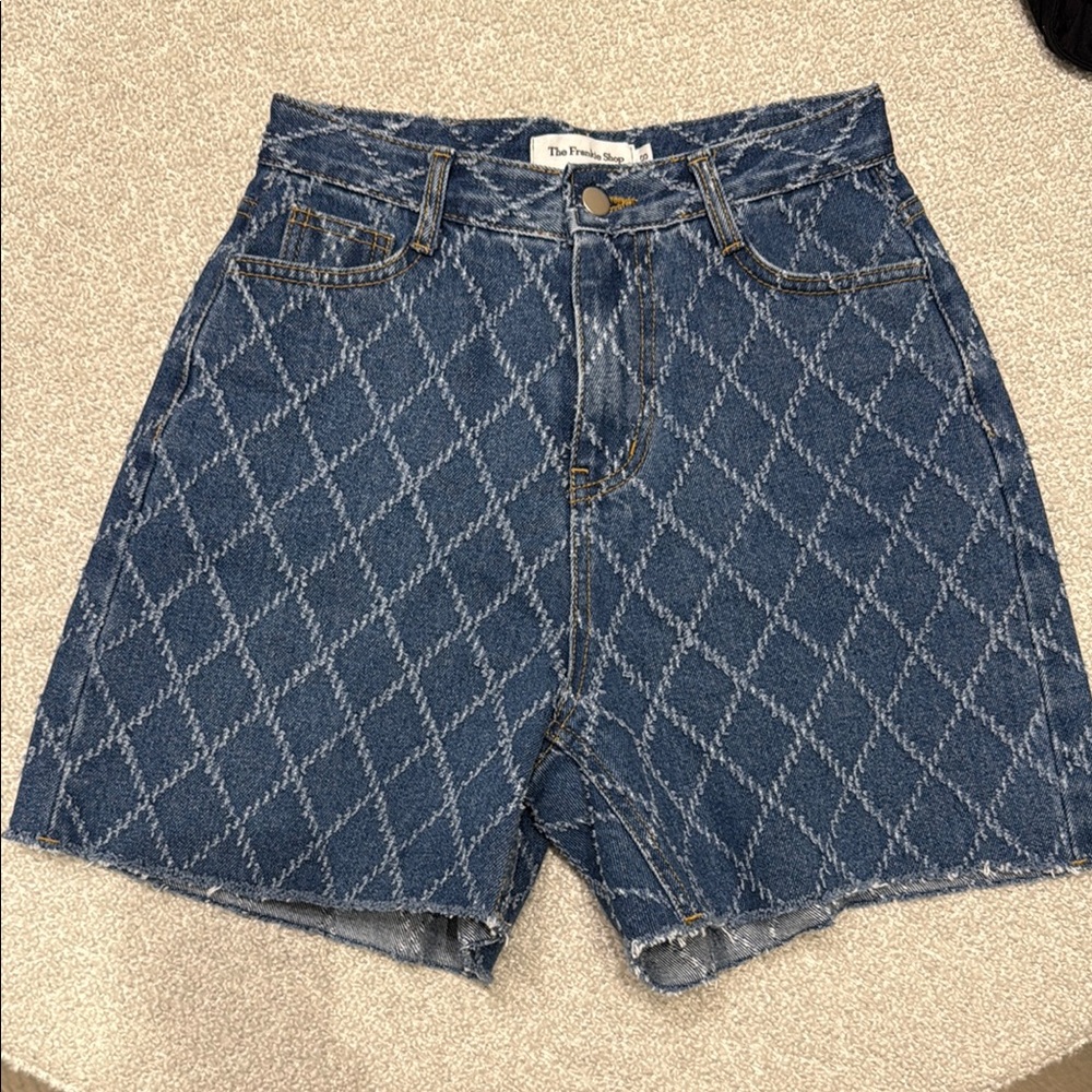 The Frankie Shop Blue Denim Shorts